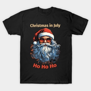 Santa's Sunny Selfie | "Christmas in July" Santa T-Shirt T-Shirt